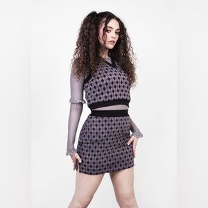 Disturbia | 8us NWoT | ClownTears y2k bodycon miniskirt, part of co-ord set!